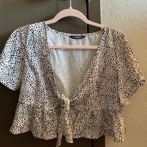 Dalmatian Tie Top